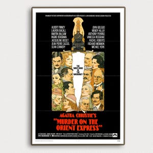 Murder on the Orient Express Movie Poster Vintage Classic Movie Poster Art Home decoration Poster Gifts High Quality Canvas Art Print