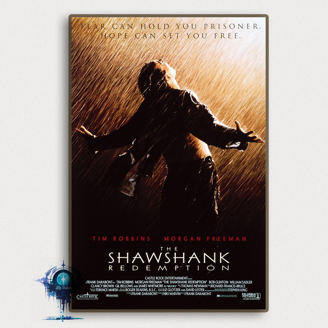 ショーシャンクの空に映画ポスター：高解像度キャンバスアートプリント