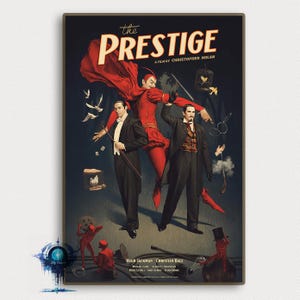 Póster de la película "El Prestigio", arte mural, póster decorativo para el hogar, regalos de alta calidad, impresión artística en lienzo.