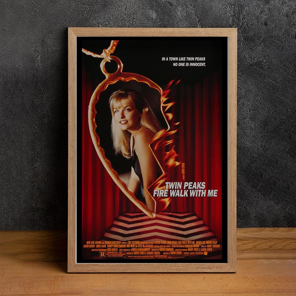 Twin Peaks Fire Walk With Me Movie Poster, High Quality Canvas Print, Wall Art, Classic Poster, Film Fan Collectibles, Home Decor
