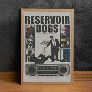 Reservoir Dogs Movie Poster, High Quality Canvas Print, Wall Art, Classic Poster, Film Fan Collectibles, Home Decor