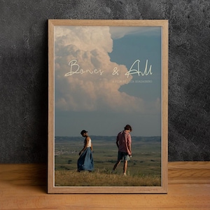 Bones and All Movie Poster, High Quality Canvas Print, Wall Art, Classic Poster, Film Fan Collectibles, Home Decor