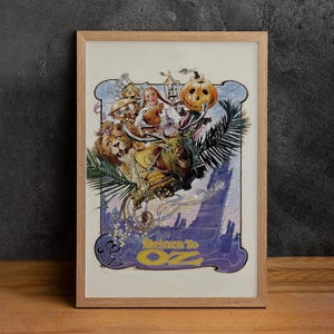 Return To Oz Movie Poster, High Quality Canvas Print, Wall Art, Classic Poster, Film Fan Collectibles, Home Decor