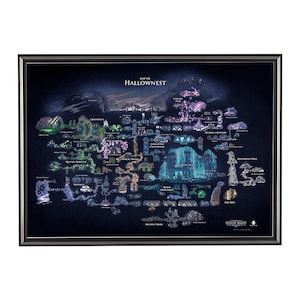 Póster del mapa de Hollow Knight, mapa del mundo de Hollownest, arte mural de videojuegos, decoración del hogar, póster en lienzo, arte para dormitorio, póster de regalo, sin marco