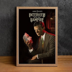 Interview with the Vampire Movie Poster, High Quality Canvas Print, Wall Art, Classic Poster, Film Fan Collectibles, Home Decor