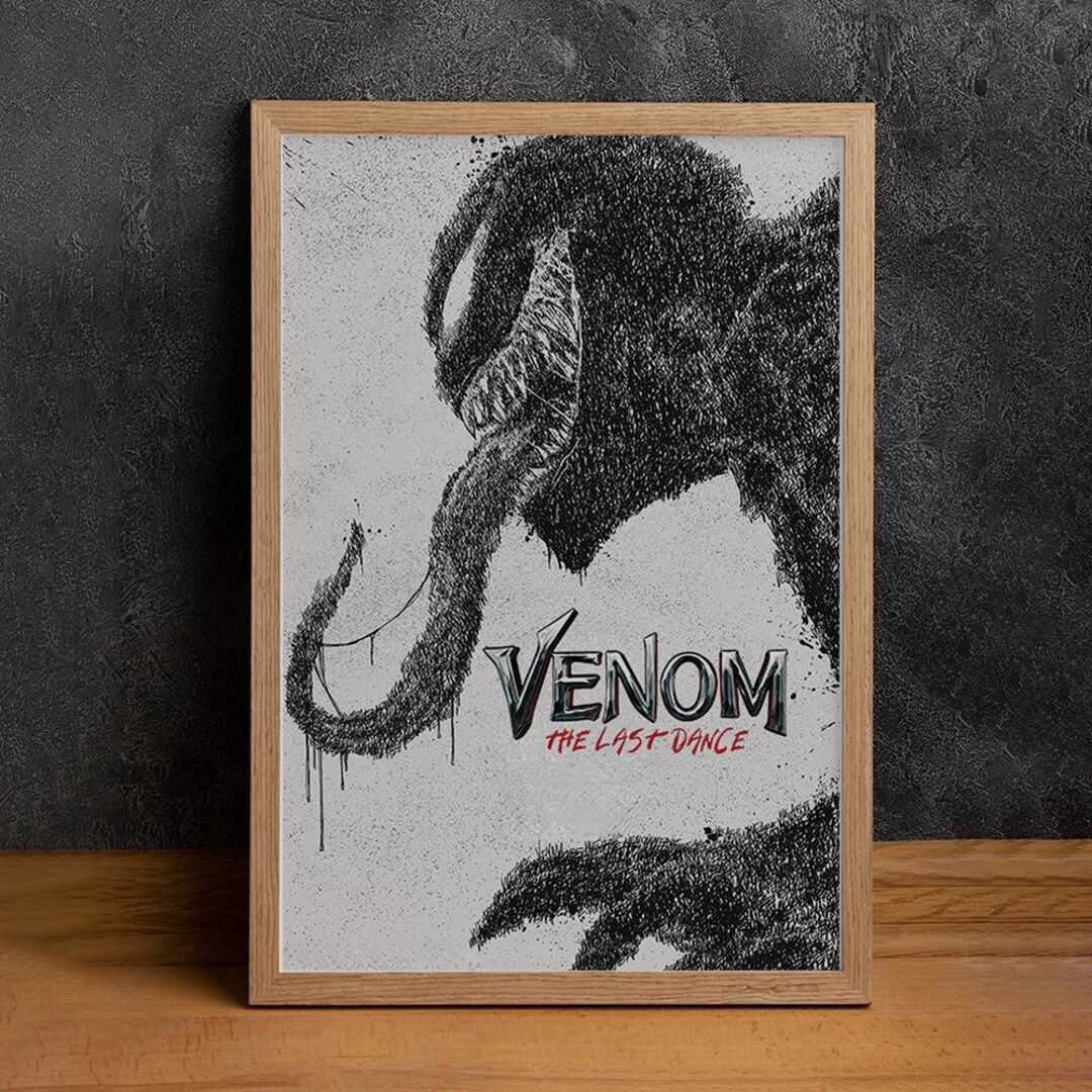 Venom the Last Dance Movie Poster, High Quality Canvas Print, Wall Art