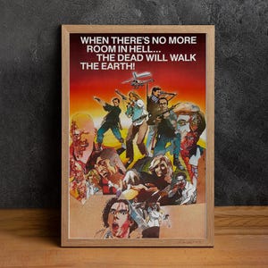 Poster del film Dawn of the Dead, stampa su tela di alta qualità, arte murale, poster classico, oggetti da collezione per gli appassionati di cinema, arredamento per la casa