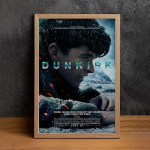 Dunkirk Movie Poster, High Quality Canvas Print, Wall Art, Classic Poster, Film Fan Collectibles, Home Decor