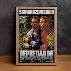 Predator Movie Poster, High Quality Canvas Print, Wall Art, Classic Poster, Film Fan Collectibles, Home Decor