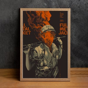 Pôster do filme Full Metal Jacket, impressão em tela de alta qualidade, arte de parede, pôster clássico, colecionáveis de fãs de cinema, decoração para casa