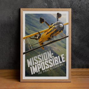 Mission Impossible Final Reckoning Movie Poster, Hochwertige Leinwand, Wandkunst, Classic Poster, Film Fan Sammlerstücke, Home Decor