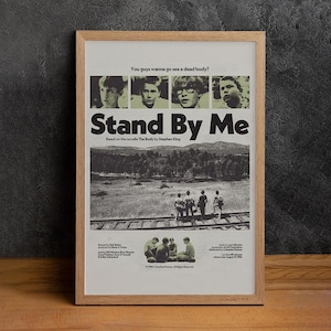 STAND BY ME Movie Poster, High Quality Canvas Print, Wall Art, Classic Poster, Film Fan Collectibles, Home Decor