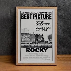 Rocky Movie Poster, High Quality Canvas Print, Wall Art, Classic Poster, Film Fan Collectibles, Home Decor