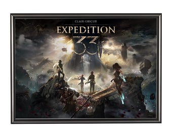 Clair Obscur Expedition 33 Poster, Game Wall Art, Game Poster Gift, Home Decor, Canvas Poster, Bedroom Art, Gift Poster, Unframed