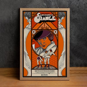 A Clockwork Orange Movie Poster, High Quality Canvas Print, Wall Art, Classic Poster, Film Fan Collectibles, Home Decor