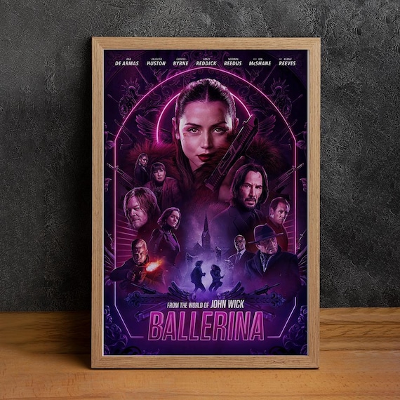 Poster del film Ballerina, stampa su tela di alta qualità, arte