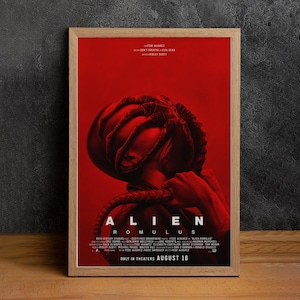 Alien Romulus Movie Poster, High Quality Canvas Print, Wall Art, Classic Poster, Film Fan Collectibles, Home Decor
