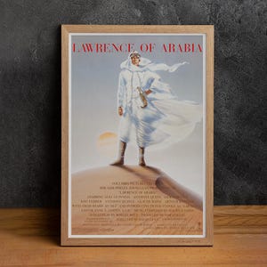 Lawrence of Arabia Movie Poster, High Quality Canvas Print, Wall Art, Classic Poster, Film Fan Collectibles, Home Decor