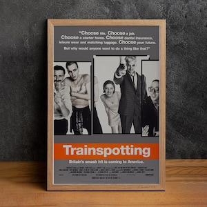 Trainspotting Movie Poster, High Quality Canvas Print, Wall Art, Classic Poster, Film Fan Collectibles, Home Decor