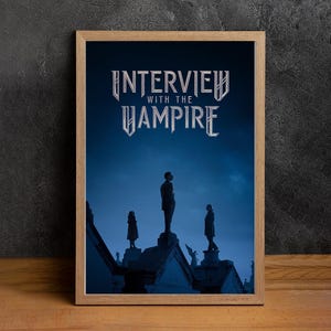 Interview with the Vampire Movie Poster, High Quality Canvas Print, Wall Art, Classic Poster, Film Fan Collectibles, Home Decor