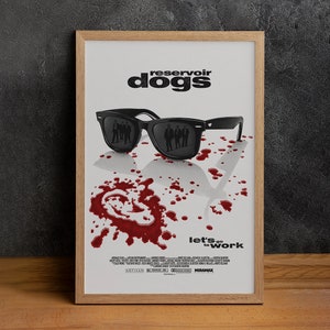 Reservoir Dogs Movie Poster, High Quality Canvas Print, Wall Art, Classic Poster, Film Fan Collectibles, Home Decor