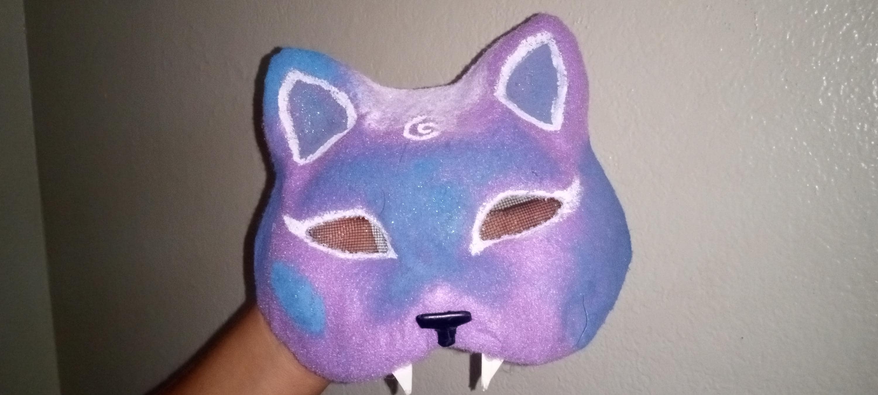 Purple galaxy therian cat mask #glittery アンダーカバー 2007SS 猫 