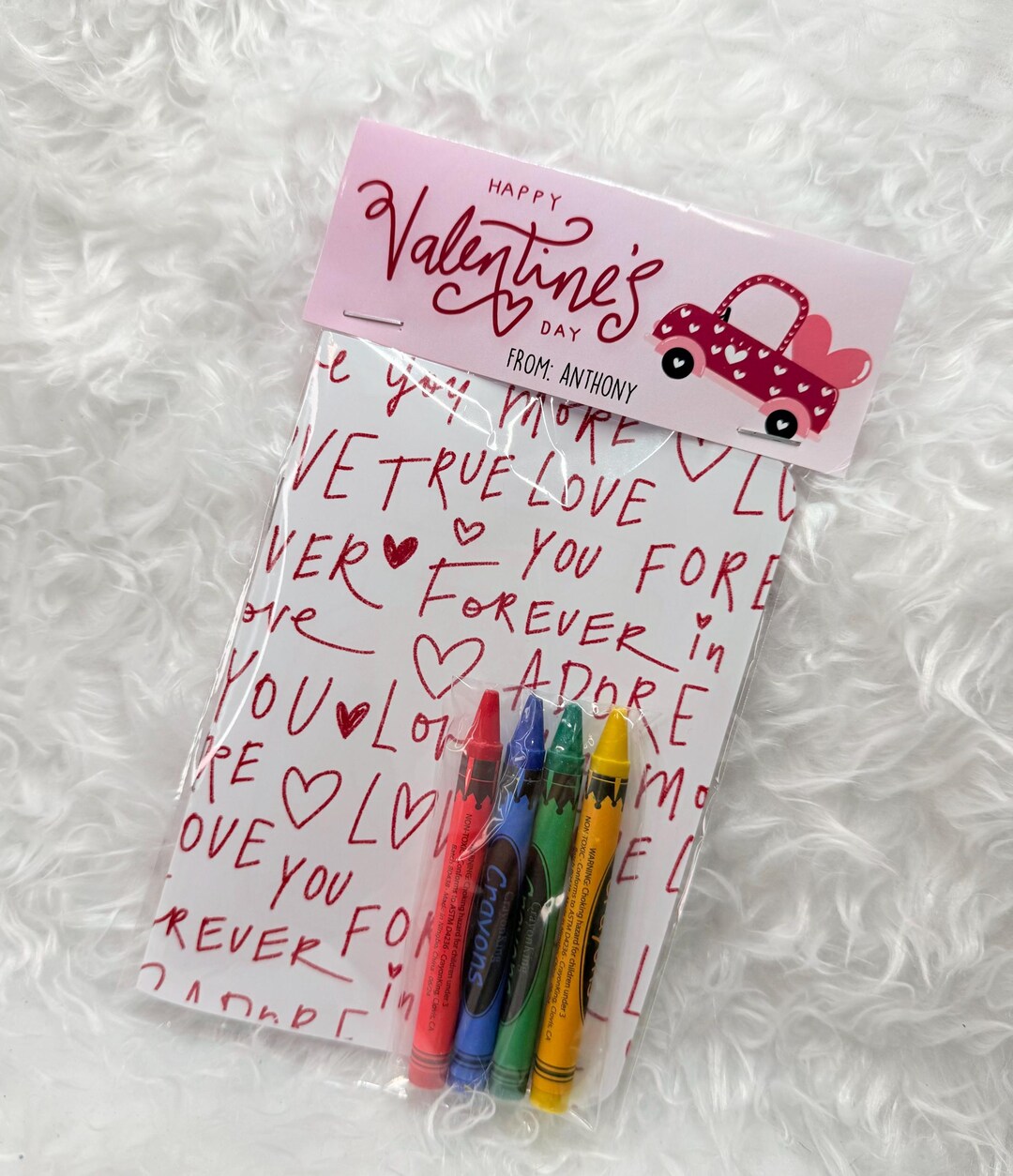 Valentines Coloring Book Set,valentines Favors With Crayons,mini Valentine Coloring Book and ...
