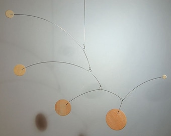 Hanging Modern Art  - Earth - Wooden Baby Mobile