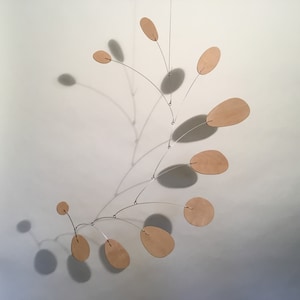 Arte moderna em madeira móvel pendurado decoração de casa berçário arte multius formas orgânicas médias