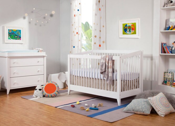 Modern Wood Art - Sun - Wooden Baby Mobile Light Birch Wood All Natural ...