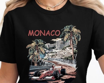 Vintage F1 Monaco Tee: Retro Formula One Racing Shirt