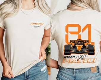 Oscar Piastri #81 F1 Racing Tee: McLaren Fan Shirt