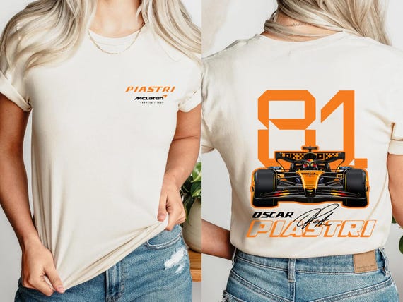 Oscar Piastri #81 F1 Racing Tee: McLaren Fan Shirt