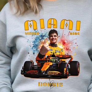 Lando Norris No. 4 F1 Shirt, Formula One Sweatshirt, Racing Fan Gift, Lando Norris F1 Sweater, No. 4 Formula 1 Shirt, McLaren Racing Merch