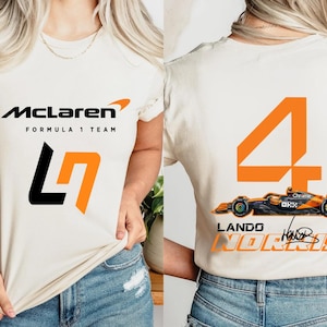 Lando Norris F1 Racing Shirt: McLaren Formula One Tee, Motorsport Gift