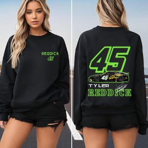 Tyler Reddick #45 NASCAR Sweatshirt, Vintage Racing Shirt, Iconic Reddick Gift, Retro NASCAR Style, etro Reddick Fan Gift,Retro Racing Style