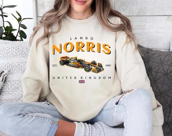 Lando Norris F1 Sweatshirt: Vintage Racing Tee, Formula 1 Fan Apparel