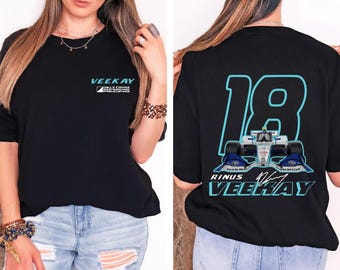 Rinus VeeKay #18 IndyCar Racing Tee: Cotton Blend Fan Apparel