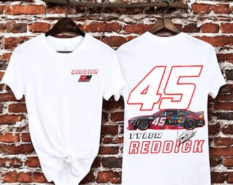 Tyler Reddick 45 Racing T-Shirt, NASCAR Motorsport Fan Apparel