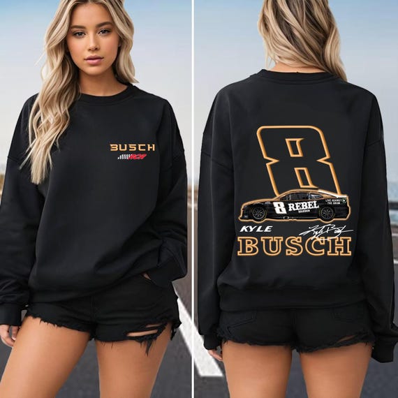 Kyle Busch #8 Sweatshirt: Vintage NASCAR Racing Fan Gift