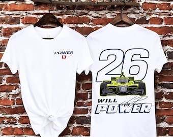 Will Power #26 IndyCar Shirt, Racing Fan T-Shirt, Rennwagen Grafik T-Shirt Hoodie Sweatshirt