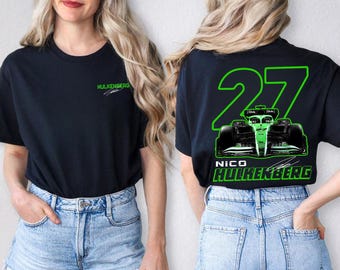 Camiseta de F1 Nico Hulkenberg #27: Camiseta de aficionado de Fórmula 1 de Haas Racing