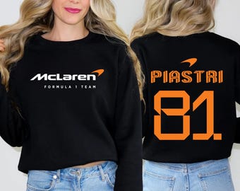 Oscar Piastri #81 Racing Sweatshirt: McLaren F1 Fan Shirt