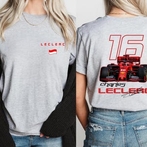 Charles Leclerc F1 Shirt: Two-Sided Ferrari Racing Tee