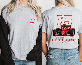 Charles Leclerc F1 Shirt: Two-Sided Ferrari Racing Tee