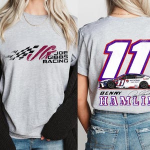 Denny Hamlin #11 NASCAR Hoodie: Retro Racing Fan Gift