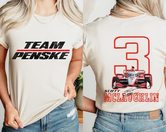 Scott McLaughlin #3 IndyCar T-Shirt: Retro Racing Tee