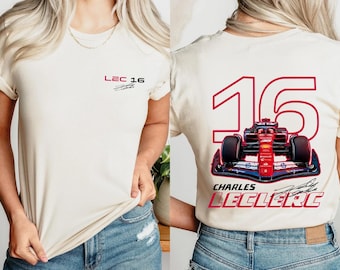 Charles Leclerc F1 Racing Tee: Ferrari Fan Shirt