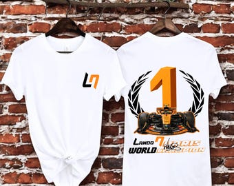 Lando Norris #1 Shirt: World Champion F1 Racing Tee