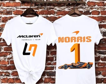 Lando Norris #1, F1 Racing Tee: McLaren Formula 1 Fan Shirt